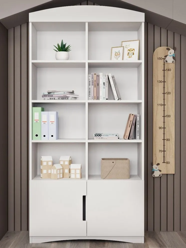 Regał CLASSIC podwójny biały pojemny do pokoju dziecięcego | MIRAT. kolekcja CLASSIC