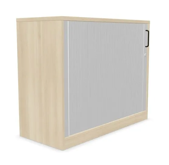 Szafka biurowa żaluzjowa EASY SPACE CABINET HRT 2-OH 100cm akacjowa zamykana I sklep meblowy MIRAT.