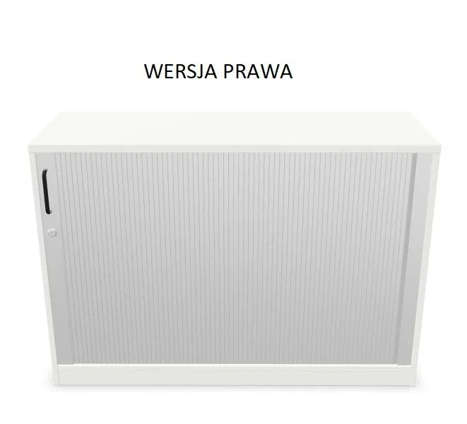 Szafka biurowa żaluzjowa EASY SPACE CABINET HRT 2-OH 120cm biała zamykana I sklep meblowy MIRAT.