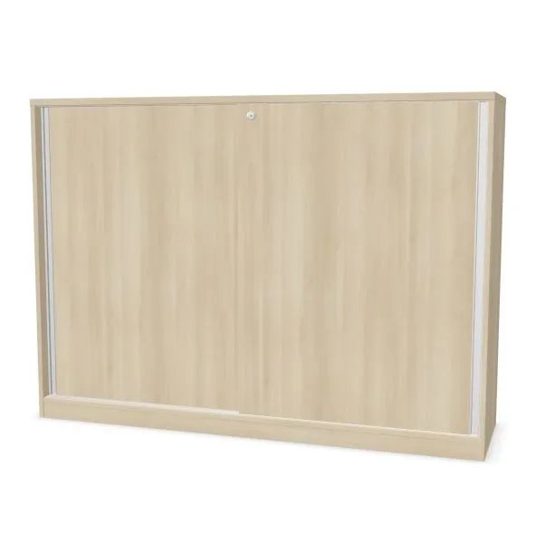 Szafka biurowa przesuwna EASY SPACE CABINET S 3-OH 160cm akacjowa zamykana I sklep meblowy MIRAT.