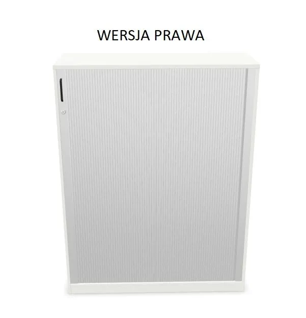 Szafka biurowa żaluzjowa EASY SPACE CABINET HRT 4-OH 120cm biała zamykana I sklep meblowy MIRAT.