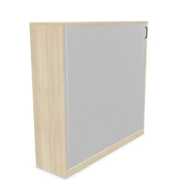 Szafka biurowa żaluzjowa EASY SPACE CABINET HRT 4-OH 160cm akacjowa zamykana I sklep meblowy MIRAT.