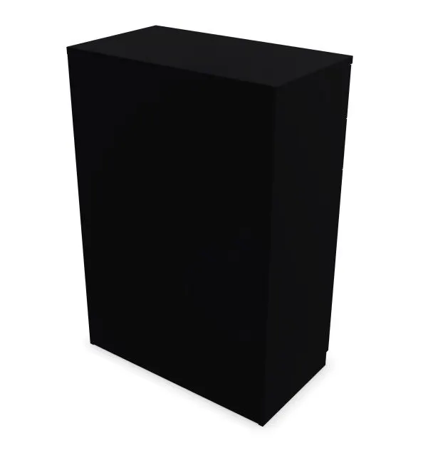 Komoda biurowa EASY SPACE CABINET HDE 2D2S 80cm czarna zamykana I sklep meblowy MIRAT.