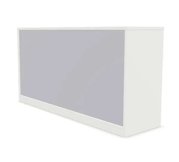 Szafka biurowa żaluzjowa EASY SPACE CABINET HRT 2-OH 160cm biała zamykana I sklep meblowy MIRAT.