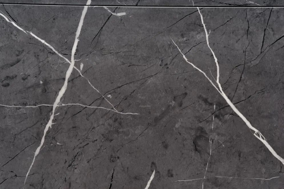 Stół rozkładany RICARDO 120(160)x120 okrągły z efektem marmuru | MIRAT. styl GLAMOUR