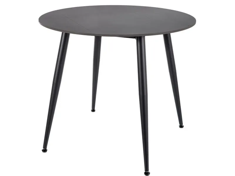 Okrągły stół ceramiczny Rion 90 cm czarny marmur | MIRAT styl LOFT