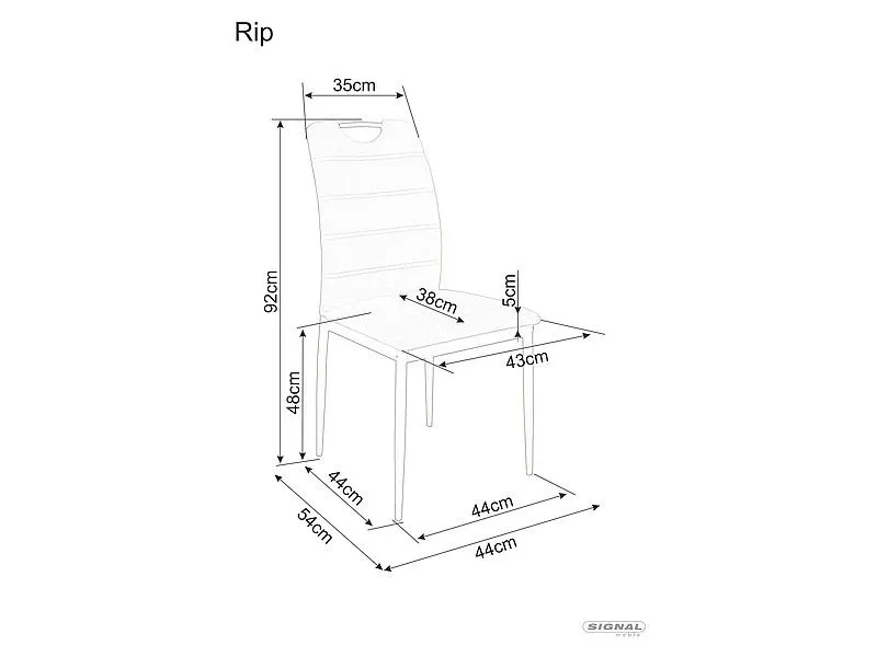 Krzesło tapicerowane RIP VELVET szare z uchwytem na oparciu | MIRAT. w stylu GLAMOUR, LOFT kolekcja