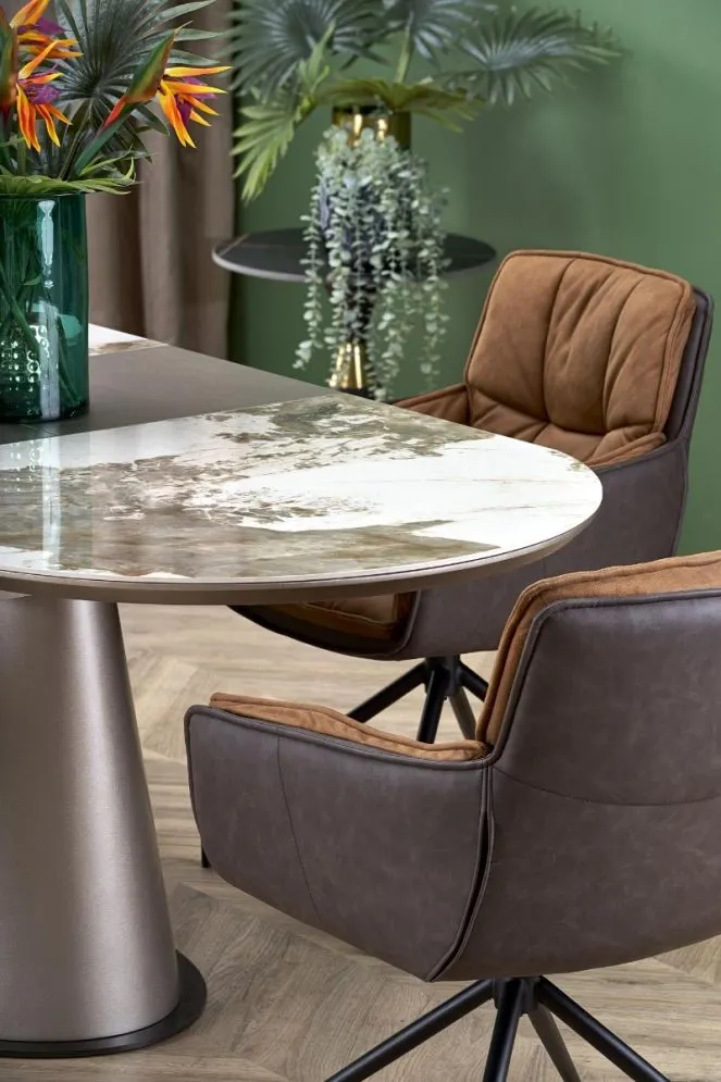 Krzesło K523 brązowe obrotowe I sklep meblowy MIRAT.