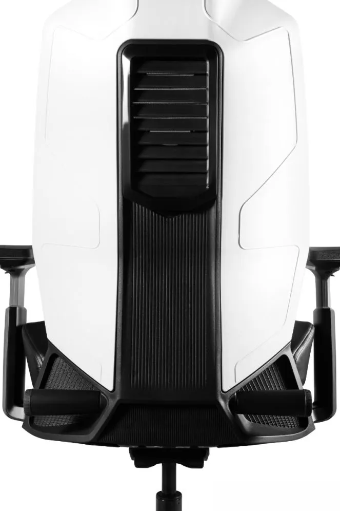 Fotel biurowy RONIN biały/czarny elastomer z mechanizmem synchronicznym I sklep meblowy MIRAT.