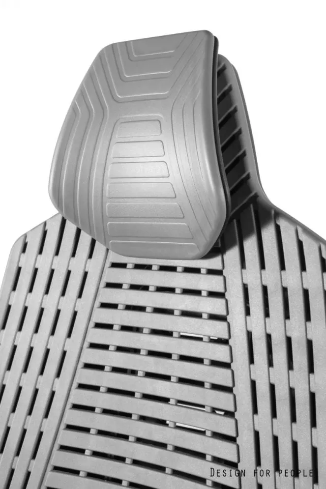 Fotel biurowy RONIN biały/szary elastomer do komputera I sklep meblowy MIRAT.