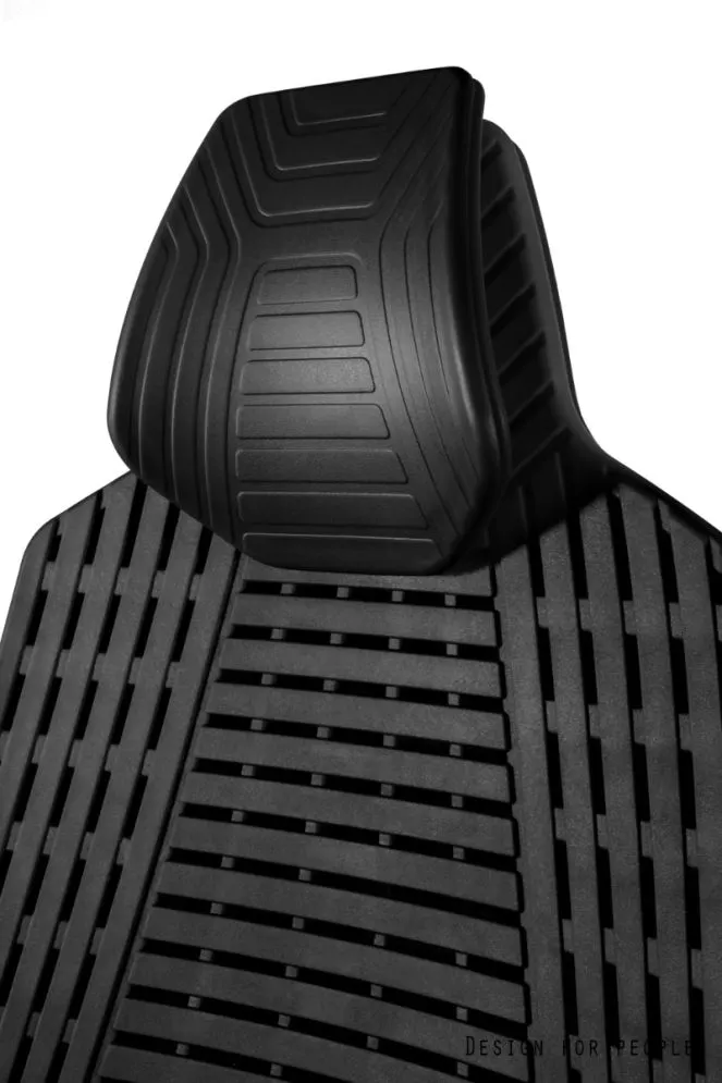 Fotel biurowy RONIN biały/czarny elastomer z mechanizmem synchronicznym I sklep meblowy MIRAT.