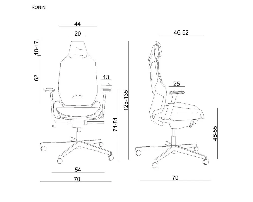 Fotel biurowy RONIN biały/szary siatka ergonomiczny I sklep meblowy MIRAT.