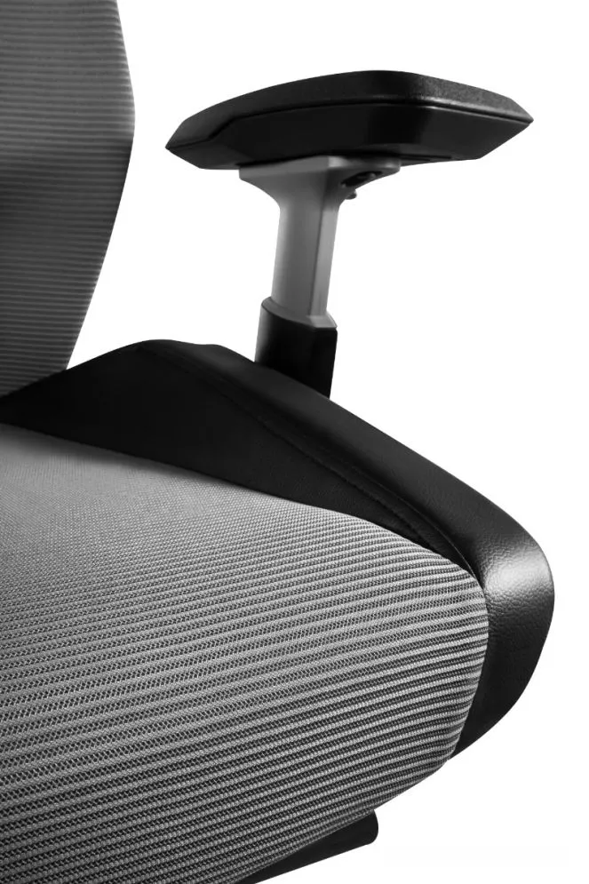 Fotel biurowy RONIN biały/szary siatka ergonomiczny I sklep meblowy MIRAT.