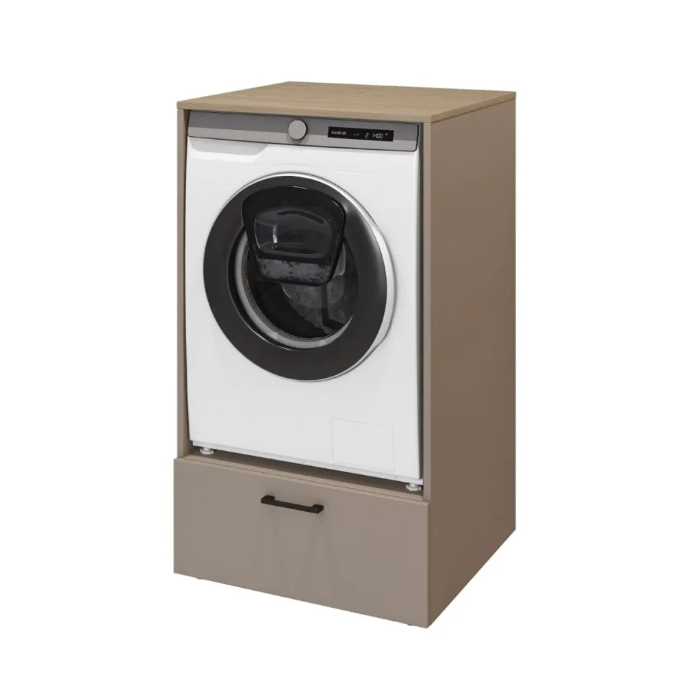 Szafka łazienkowa ROSA 1S 67cm congo/dąb do zabudowy pralki stojąca I sklep meblowy MIRAT.
