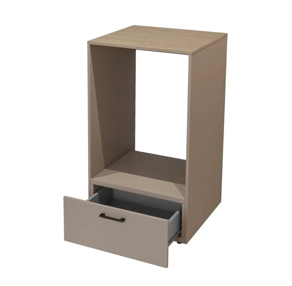 Szafka łazienkowa ROSA 1S 67cm congo/dąb do zabudowy pralki stojąca I sklep meblowy MIRAT.