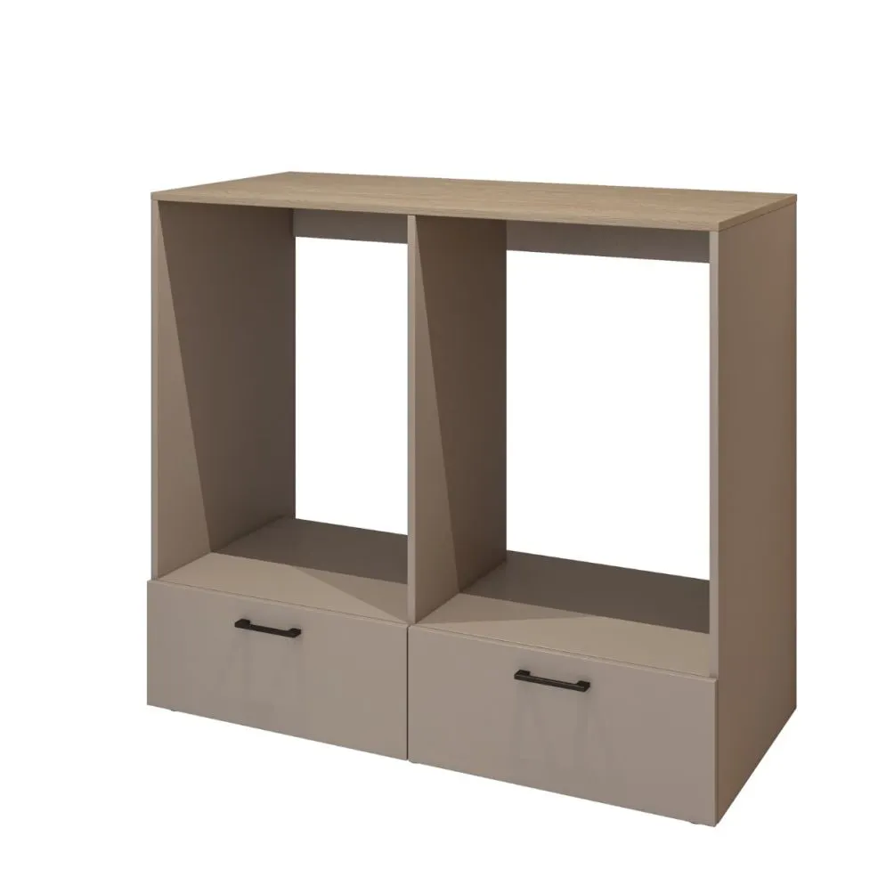 Szafka łazienkowa ROSA 2S 132cm congo/dąb do zabudowy pralki i suszarki I sklep meblowy MIRAT.