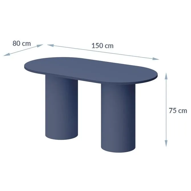 Stół ROSETO 150x80 bordowy I sklep meblowy MIRAT.