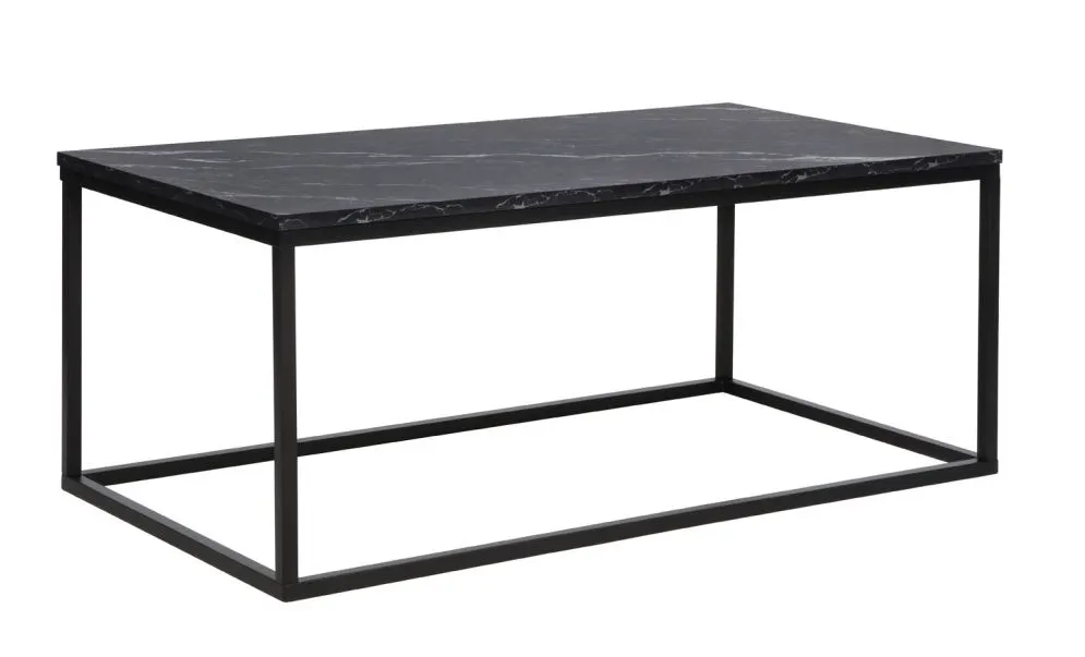 Ława ROSSI A 110x60 czarna z efektem marmuru I sklep meblowy MIRAT. styl GLAMOUR, LOFT