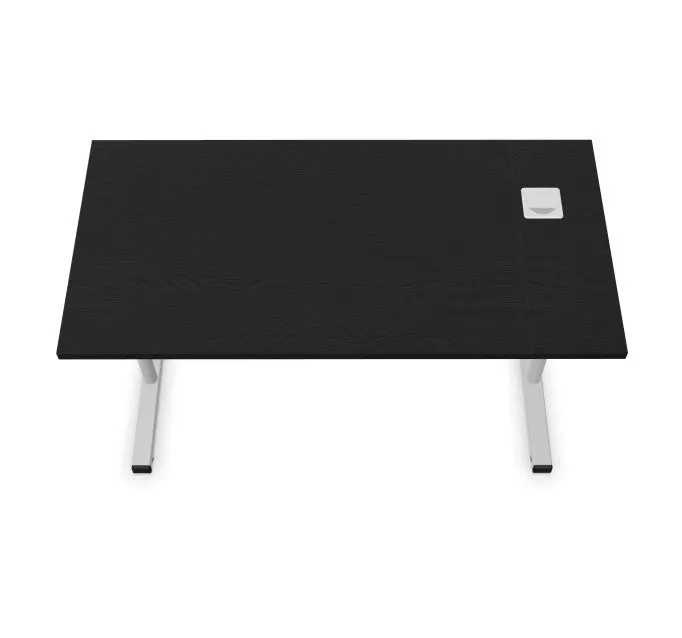 Biurko EASY SPACE C-LEG RC 120x60cm czarne grafitowe metalowe I sklep meblowy MIRAT.