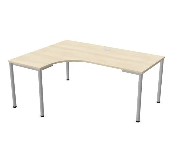 Biurko narożne EASY SPACE I-LEG LS 160x140cm akacjowe I sklep meblowy MIRAT.