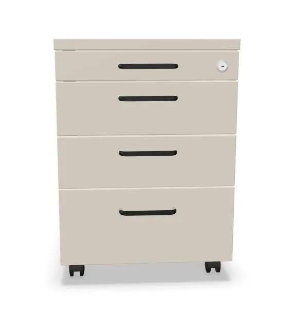 Kontenerek biurowy EASY SPACE MOB PB 4S kaszmirowy mobilny I sklep meblowy MIRAT.