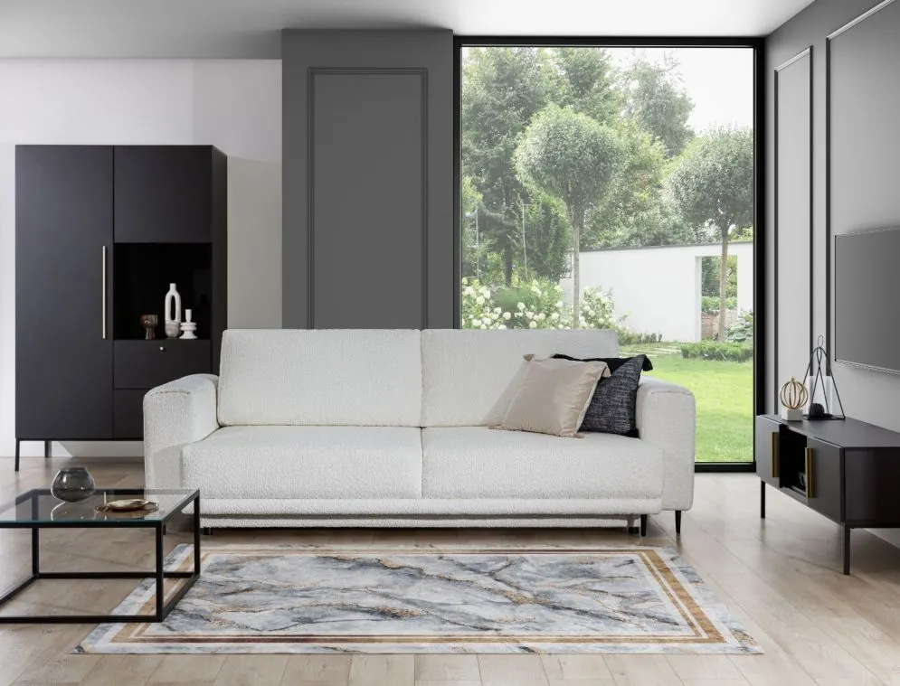 Dywan GOLDIEMAR 120x180 szary do sypialni I sklep meblowy MIRAT.