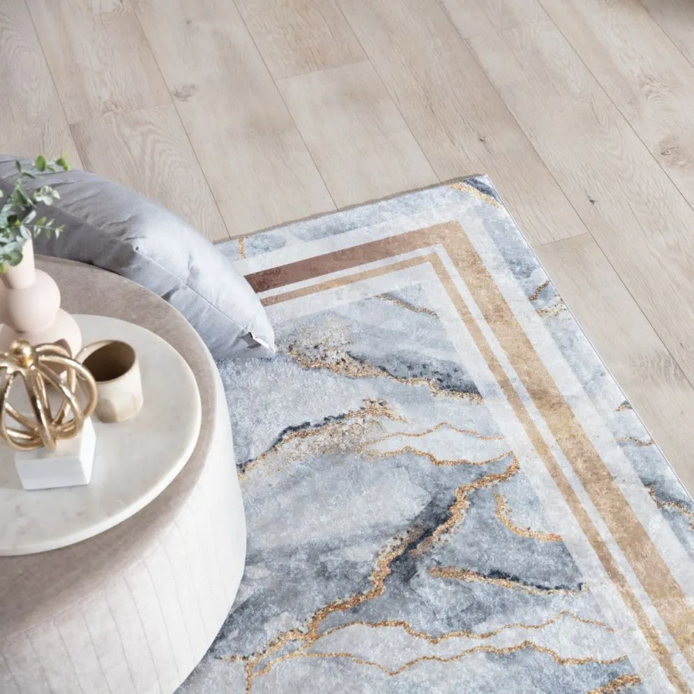 Dywan GOLDIEMAR 120x180 szary do sypialni I sklep meblowy MIRAT.