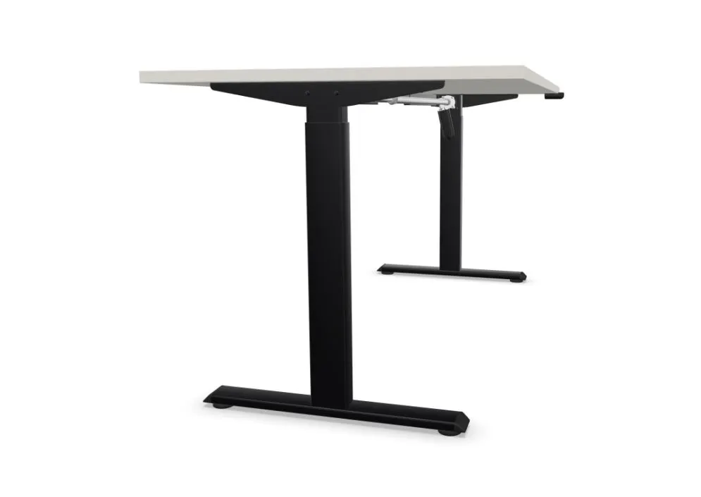 Biurko eCOMO 140x70cm platinum z regulacją do biura I sklep meblowy MIRAT.