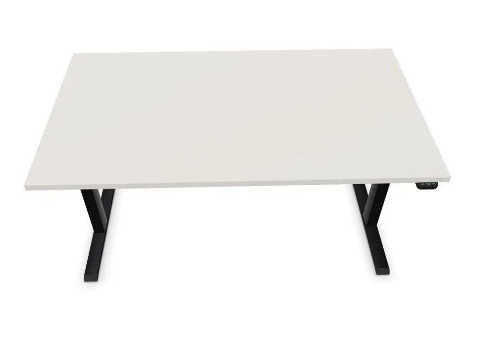 Biurko eCOMO 140x70cm platinum z regulacją do biura I sklep meblowy MIRAT.