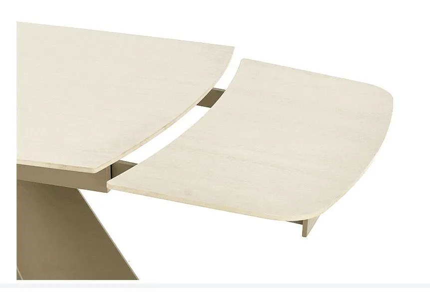 Solidny stół rozkładany SALIX 180(260)x90 trawertyn/kaszmirowy I sklep meblowy MIRAT.