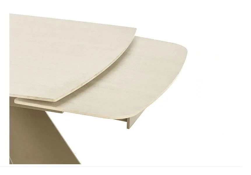 Solidny stół rozkładany SALIX 180(260)x90 trawertyn/kaszmirowy I sklep meblowy MIRAT.