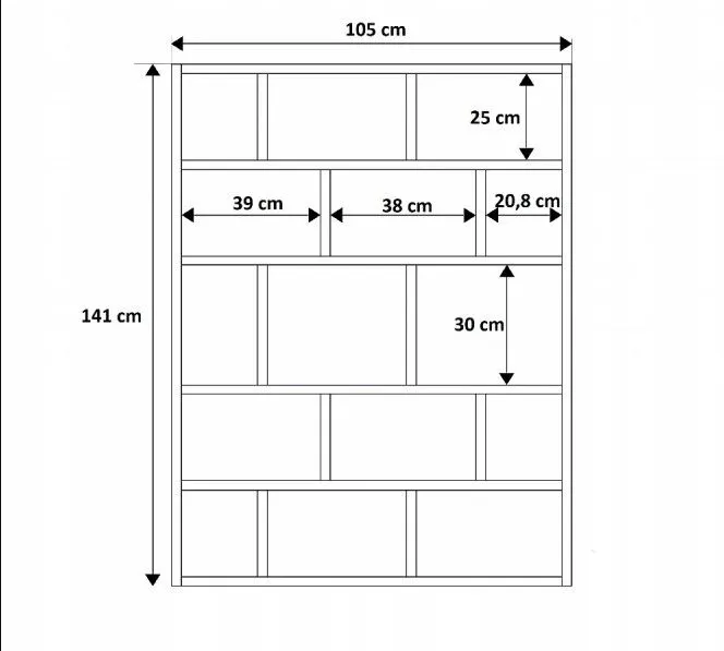 Półka FIOR dąb artisan wisząca na książki i dekoracje | MIRAT. styl SKANDYNAWSKI