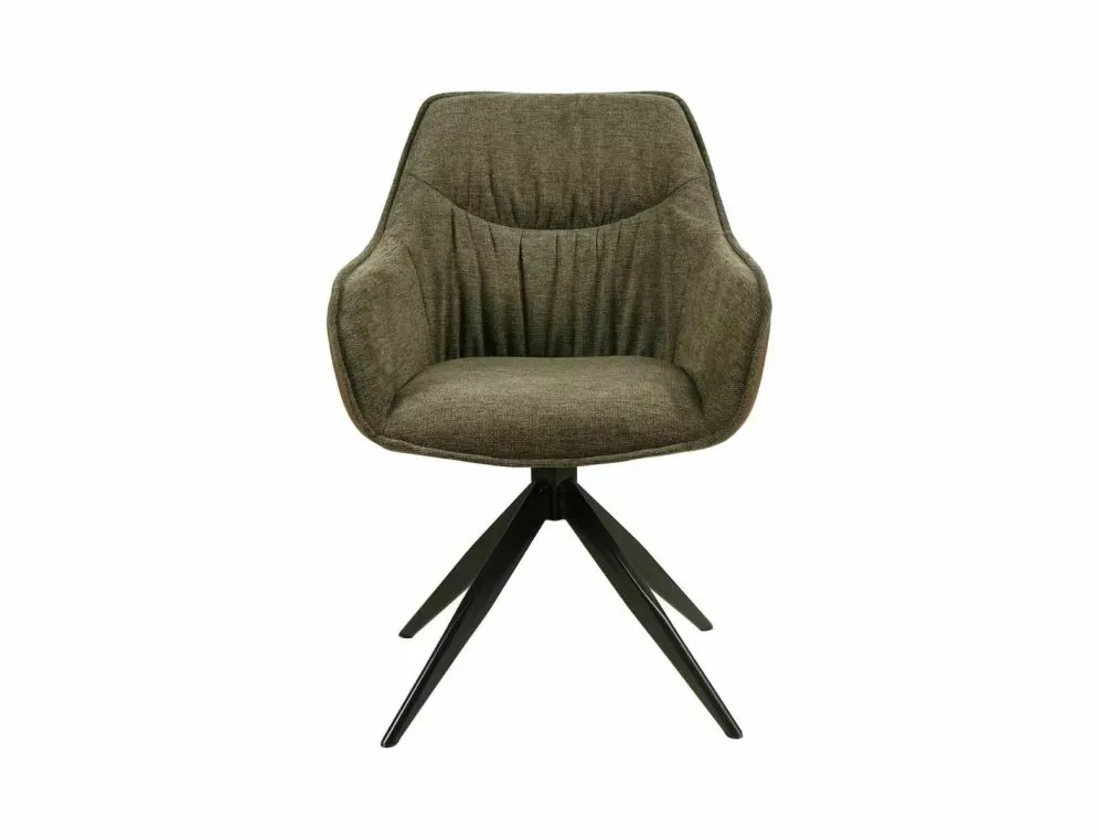 Krzesło tapicerowane SEMPRE BREGO oliwkowe obracane loftowe I sklep meblowy MIRAT. styl LOFT