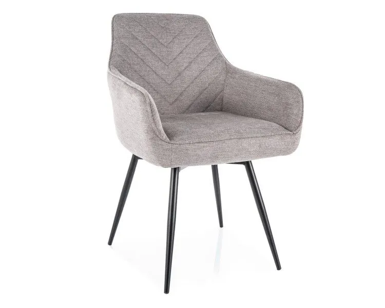 Krzesło tapicerowane SERVIO BREGO szare obracane I sklep meblowy MIRAT. styl KLASYCZNY