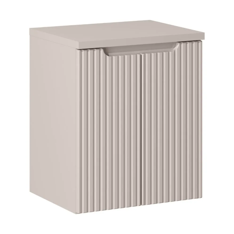 Szafka pod umywalkę NOVA CASHMERE 82-50-2D 50cm kaszmirowa z cichym domykiem I sklep meblowy MIRAT. styl RYFLOWANY