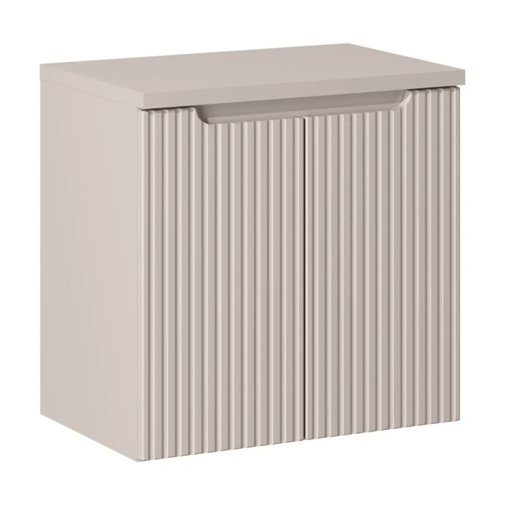 Szafka pod umywalkę NOVA CASHMERE 82-60-2D 60cm kaszmirowa wisząca I sklep meblowy MIRAT. styl RYFLOWANY