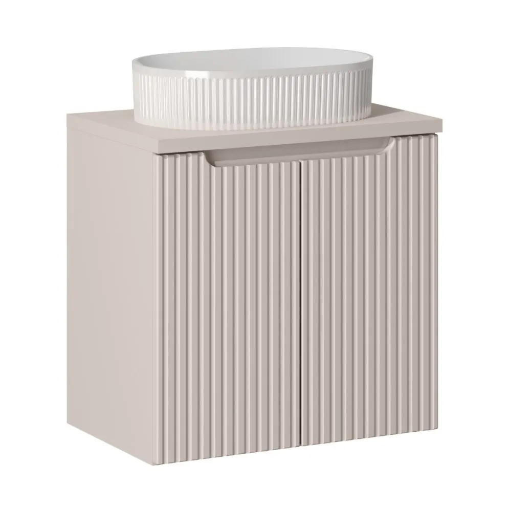 Szafka pod umywalkę NOVA CASHMERE 82-60-2D 60cm kaszmirowa wisząca I sklep meblowy MIRAT. styl RYFLOWANY