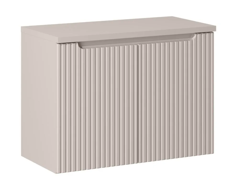 Szafka pod umywalkę NOVA CASHMERE 82-80-2D 80cm kaszmirowa dwudrzwiowa I sklep meblowy MIRAT. styl RYFLOWANY