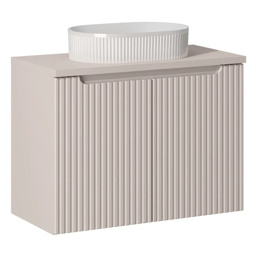 Szafka pod umywalkę NOVA CASHMERE 82-80-2D 80cm kaszmirowa dwudrzwiowa I sklep meblowy MIRAT. styl RYFLOWANY