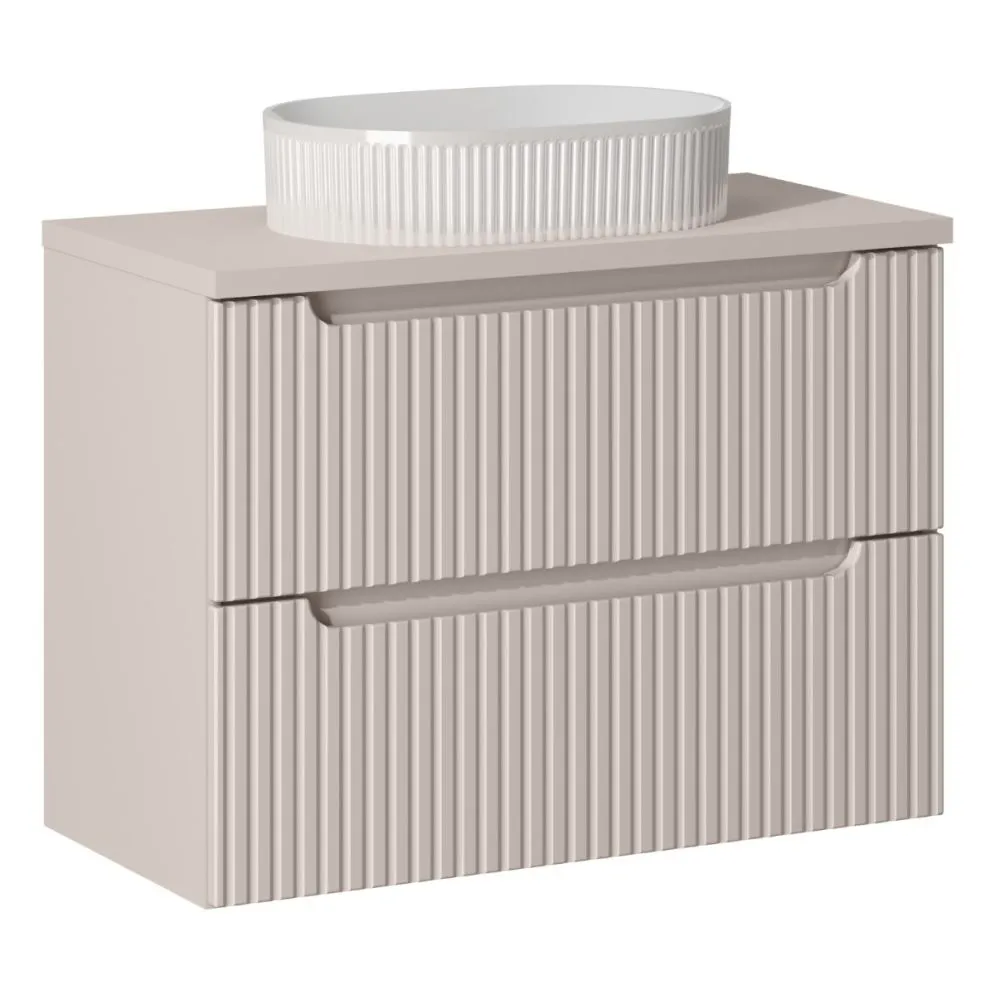 Blat łazienkowy NOVA CASHMERE 80 cm kaszmirowy mat polskiej produkcji I sklep meblowy MIRAT.  kolekcja NOVA