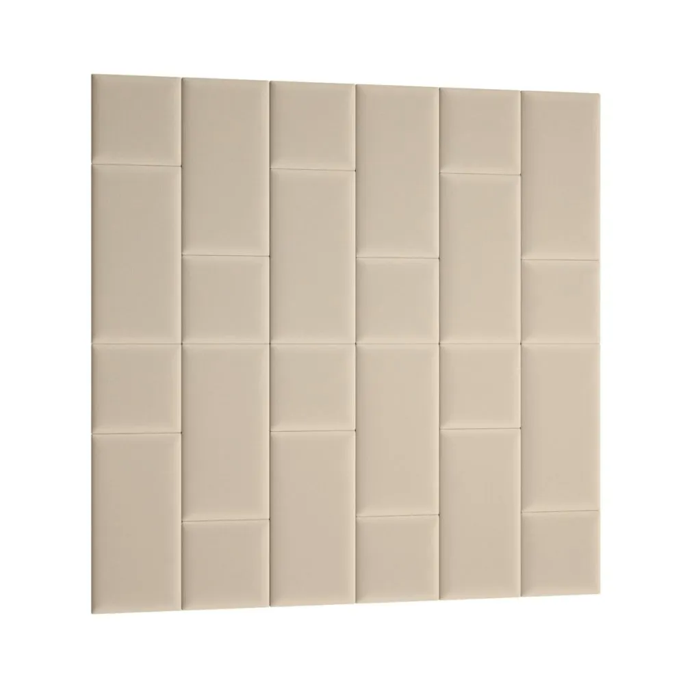 Zestaw 24 paneli tapicerowanych SQUARE 180x180 beżowy do salonu I sklep meblowy MIRAT.