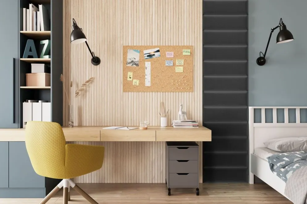 Panel tapicerowany SQUARE 50x20 ciemnoszary do pokoju dziecka I sklep meblowy MIRAT.