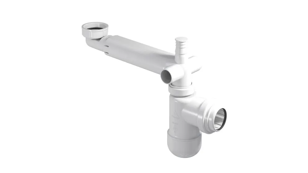 Syfon umywalkowy omijający oszczędzający miejsce z korkiem click-clack | MIRAT