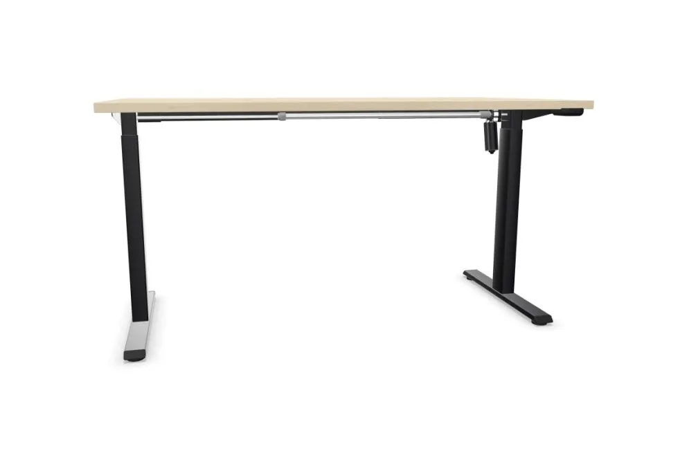 Nowoczesne biurko eCOMO 140x70cm akacjowe z regulacją wysokości I sklep meblowy MIRAT.