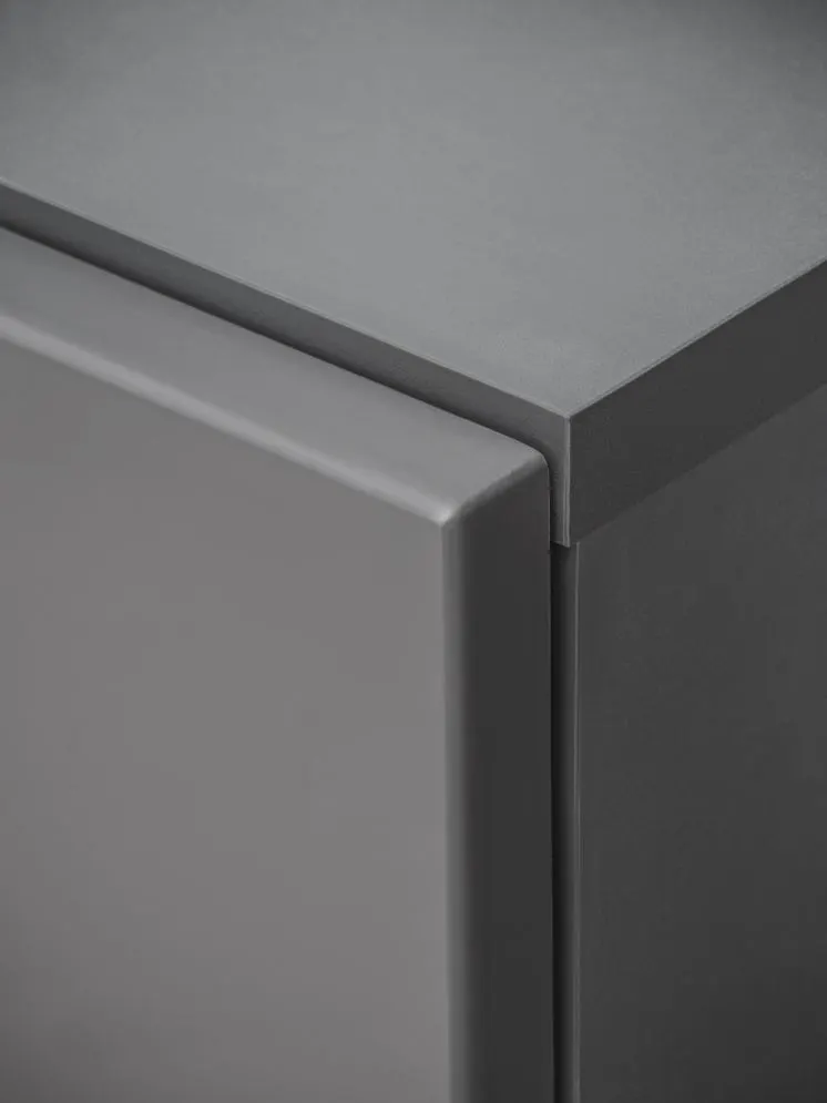 Meblościanka SILK II dąb wotan/antracyt z podświetleniem LED I sklep meblowy MIRAT.