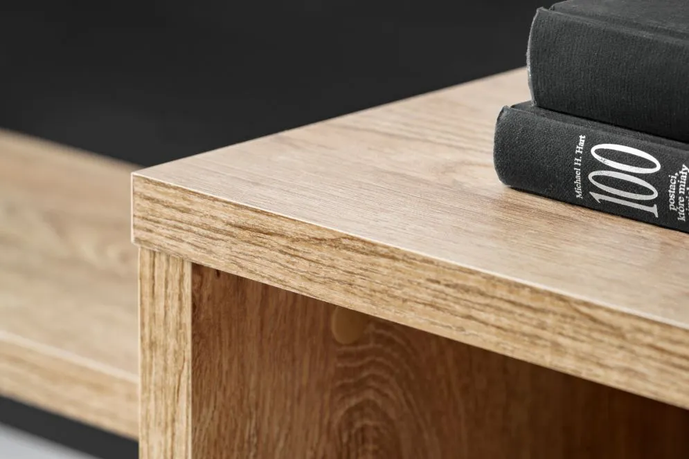 Meblościanka SILK III dąb ribbeck/czarny mat loftowa I sklep meblowy MIRAT.  kolekcja SILK