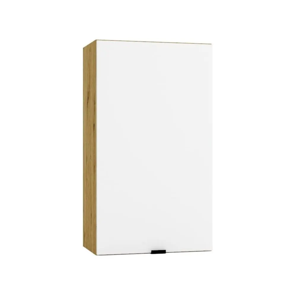 Wąska szafka kuchenna górna GIANNA W40 P/L biała alaska/dąb artisan I sklep meblowy MIRAT. styl SKANDYNAWSKI