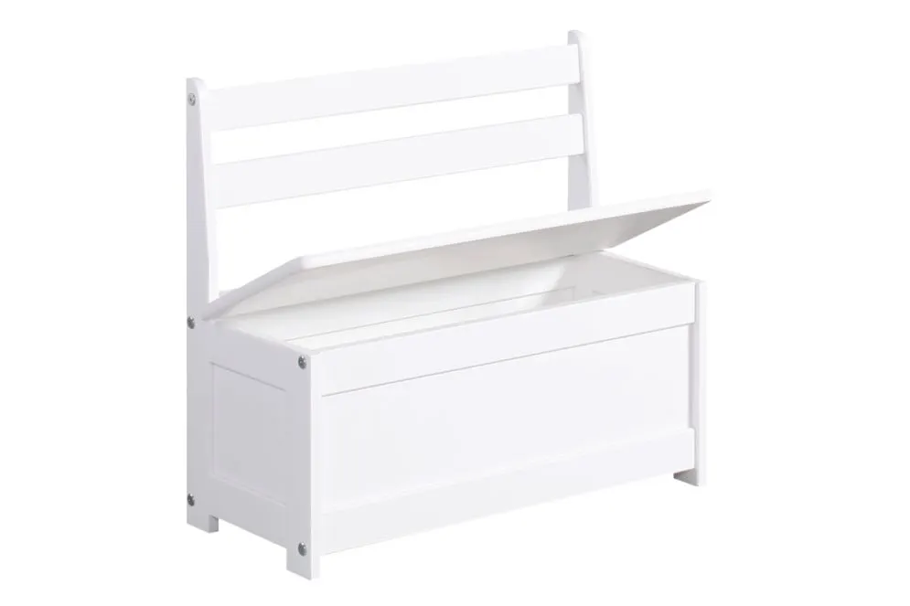 Ławka MALUCH biała ze skrzynią PINIO | MIRAT.  kolekcja MALUCH