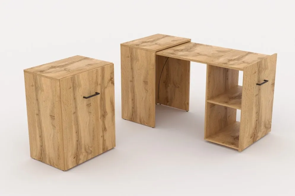 Biurko rozsuwane SMART dąb wotan I sklep meblowy MIRAT.