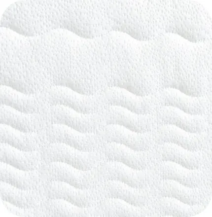 Biały pokrowiec na materac delikatny i miękki 80x200 SMART Janpol